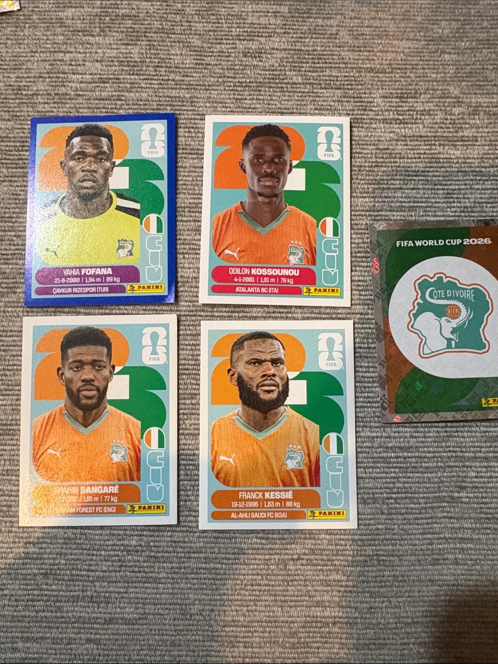 Panini FIFA World Cup 2026 - Ivory Coast Player Sticker